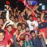 RCB ਦੀ ਜਿੱਤ ਤੋਂ ਬਾਅਦ ਬੰਗਲੂਰੂ ਬਣਿਆ ਲਾਲ ਸਮੁੰਦਰ