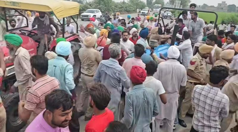 ਵੜਿੰਗ ਟੌਲ ਪਲਾਜ਼ਾ ’ਤੇ ਕਿਸਾਨਾਂ ਨੇ ਮੁੜ ਲਾਇਆ ਧਰਨਾ