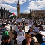 ਲੰਡਨ: ਫਲਸਤੀਨੀ ਜਥੇਬੰਦੀ ’ਤੇ ਪਾਬੰਦੀ ਦੇ ਵਿਰੋਧ ’ਚ ਪ੍ਰਦਰਸ਼ਨ