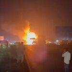 ਜੈਪੁਰ-ਅਜਮੇਰ ਹਾਈਵੇਅ ’ਤੇ ਟੈਂਕਰ ਨੇ LPG ਸਿਲੰਡਰਾਂ ਨਾਲ ਲੱਦੇ ਟਰੱਕ ਨੂੰ ਟੱਕਰ ਮਾਰੀ