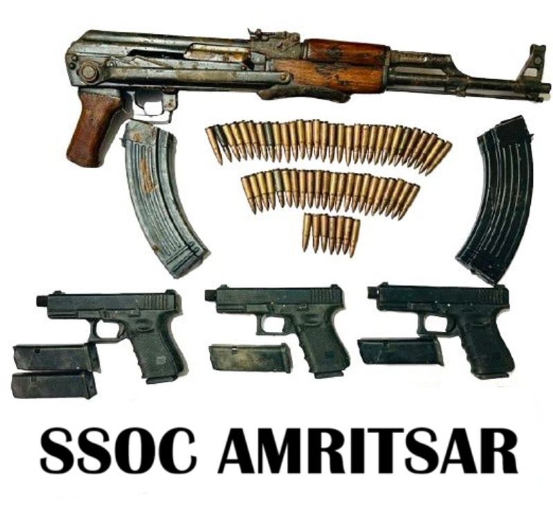 ਦੀਵਾਲੀ ਤੋਂ ਪਹਿਲਾਂ ਇੱਕ ਹੋਰ ਏਕੇ-47 ਰਾਈਫਲ ਅਤੇ ਤਿੰਨ ਪਿਸਤੌਲ ਬਰਾਮਦ; ਤਿੰਨ ਕਾਬੂ