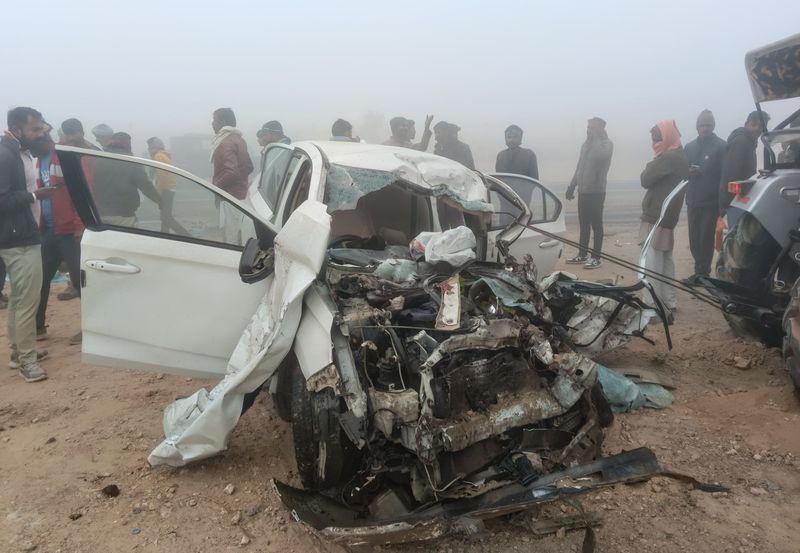 ਰਾਜਸਥਾਨ: ਸੰਘਣੀ ਧੁੰਦ ਕਰਕੇ ਕਾਰ ਤੇ ਬੱਸ ਦੀ ਟੱਕਰ, ਤਿੰਨ ਮਹਿਲਾਵਾਂ ਸਣੇ ਪੰਜ ਜ਼ਖ਼ਮੀ