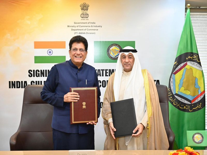 India GCC Trade Deal: ਭਾਰਤ ਅਤੇ Gulf Cooperation Council ਨੇ ਮੁਕਤ ਵਪਾਰ ਸਮਝੌਤੇ ’ਤੇ ਸਾਂਝੇ ਬਿਆਨ ’ਤੇ ਕੀਤੇ ਦਸਤਖ਼ਤ