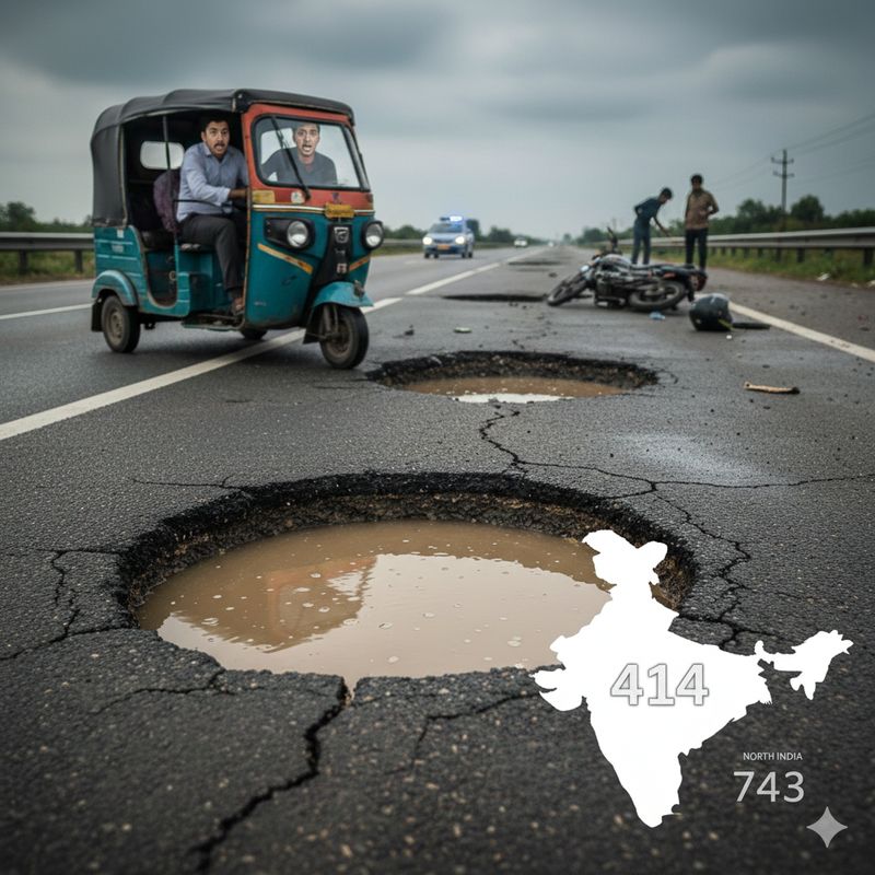 ਉੱਤਰੀ ਭਾਰਤ: ਪੰਜਾਬ ’ਚ ਟੋਇਆਂ ਕਾਰਨ ਹੋਈਆਂ ਸਭ ਤੋਂ ਵੱਧ ਮੌਤਾਂ, ਅੰਕੜਾ ਚਿੰਤਾਜਨਕ