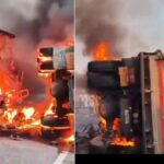 ਟਿੱਪਰ ਨਾਲ ਟੱਕਰ ਮਗਰੋਂ ਬੱਸ ਨੂੰ ਲੱਗੀ ਅੱਗ, 14 ਮੌਤਾਂ