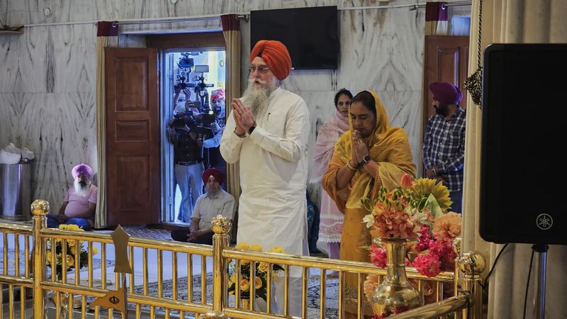 ਵਿਧਾਨ ਸਭਾ ਇਜਲਾਸ ਤੋਂ ਪਹਿਲਾਂ ਸਪੀਕਰ ਸੰਧਵਾਂ ਗੁਰਦੁਆਰਾ ਅੰਬ ਸਾਹਿਬ ਵਿਖੇ ਹੋਏ ਨਤਮਸਤਕ