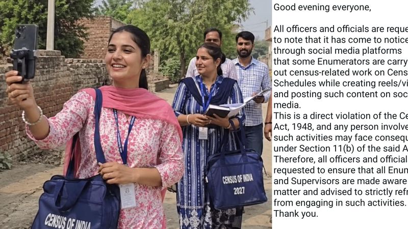 Census Duty Reels : ਹੁਣ ਜਨਗਣਨਾ ਡਿਊਟੀ ਦੌਰਾਨ ਨਹੀਂ ਬਣਨਗੀਆਂ ਰੀਲਾਂ ; ਨਿਯਮ ਤੋੜਨ ਵਾਲੇ ਅਧਿਆਪਕਾਂ ’ਤੇ ਹੋਵੇਗੀ ਸਖ਼ਤ ਕਾਰਵਾਈ