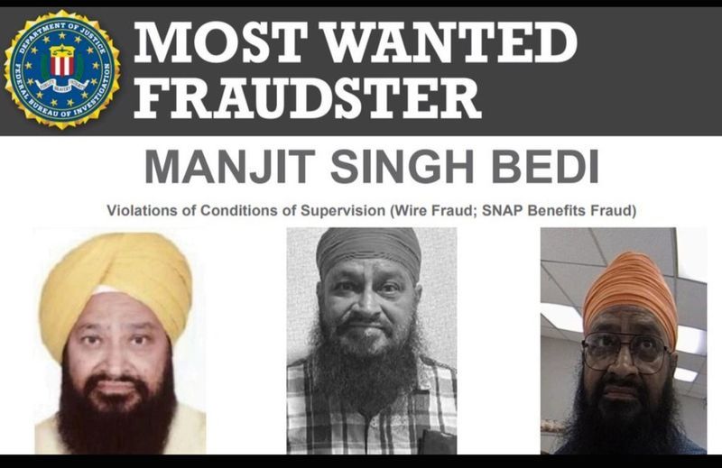 FBI ਦਾ ਮੋਸਟ ਵਾਂਟੇਡ ਭਗੌੜਾ ਮਨਜੀਤ ਸਿੰਘ ਬੇਦੀ ਪੰਜਾਬ ‘ਚ ਗ੍ਰਿਫ਼ਤਾਰੀ ਤੋਂ ਬਾਅਦ ਅਮਰੀਕਾ ਭੇਜਿਆ